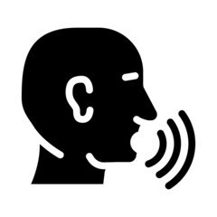 talking and discussing human glyph icon vector. talking and discussing human sign. isolated contour symbol black illustration