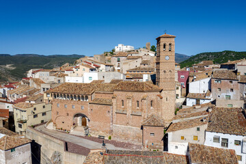 Church of San Juan Bautista de Tierga, in Zaragoza province, Aranda, Aragon Spain