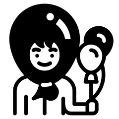 balloon glyph icon