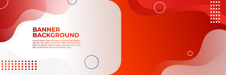 High contrast red and white stripes. Abstract tech graphic banner design. Vector corporate background