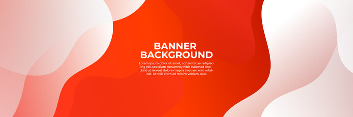 High contrast red and white stripes. Abstract tech graphic banner design. Vector corporate background