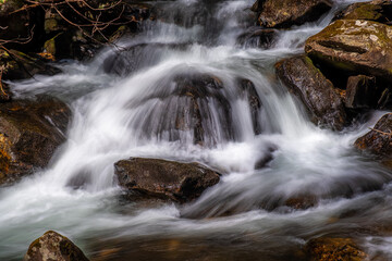 Waterfall over Rock