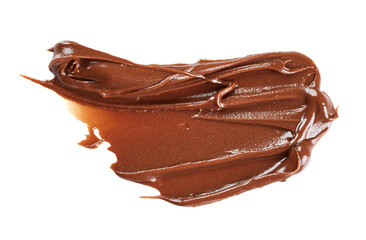 Chocolate spread isolated on white background