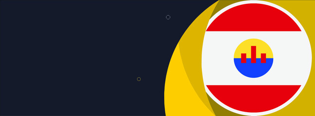 French polynesia web banner or social media cover