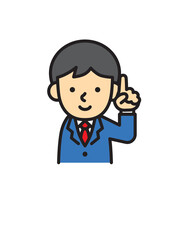働く人　男性　サラリーマン　スーツ