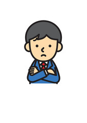 働く人　男性　サラリーマン　スーツ