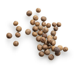 Isolated black pepper heap on white background