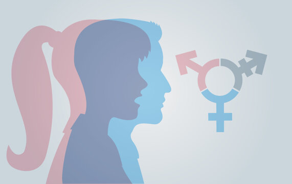 transgender Geschlecht mit Symbol 