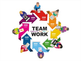 Flat design illustration concepts for business analysis and planning, consulting, team work, project management, financial report and strategy . Concepts web banner and printed materials.