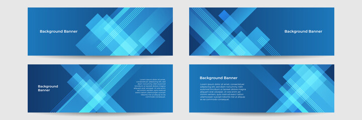 Fototapeta premium Modern abstract gradient dark blue digital technology banner background
