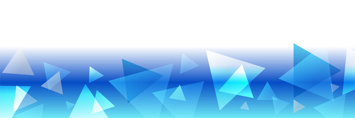 Blue tech futuristic tech web abstract technology banner background with blue white triangles