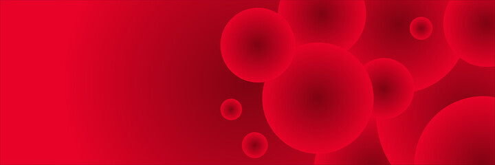 Abstract red banner background