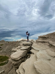 viaje en el tiempo  en el parque geologico Toadstool © Jose Angel Perez Lamoglia/Wirestock