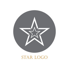 Star icon Template vector illustration design