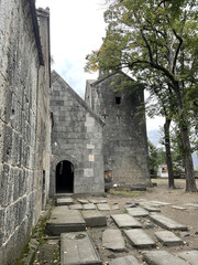 Vertical shot of the Haghpat Monastery on a gloomy day in Lori, Armenia