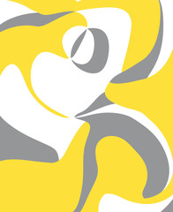 Obraz premium Several multiplication design yellow and gray color of the year 2021