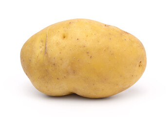 Potato isolated on white background, with a clipping path, Single..