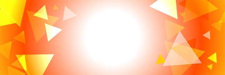 Modern red orange banner background