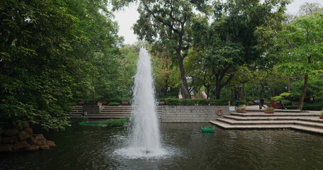Kowloon park in Hong Kong