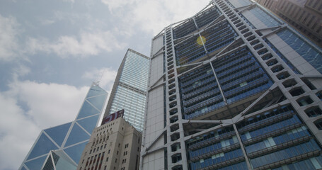 Business district in Hong Kong