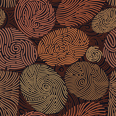 Fototapeta na wymiar Abstract seamless pattern Art line boho background