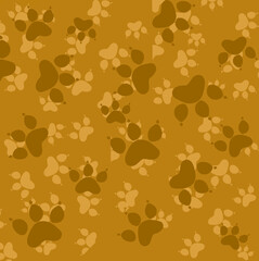 Brown pattern with footprints 