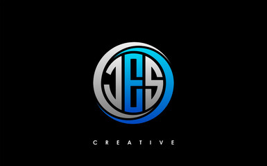 JES Letter Initial Logo Design Template Vector Illustration