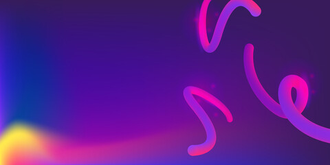 Landing page purple background template design with modern shape and simple technology concept, vector illustration for banner, backdrop, flier, web header and much more