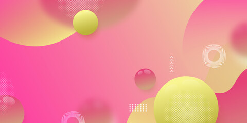 Abstract modern graphic element. Dynamical colored forms and waves. Gradient abstract banner with flowing liquid shapes. Template for the design of a website landing page or background