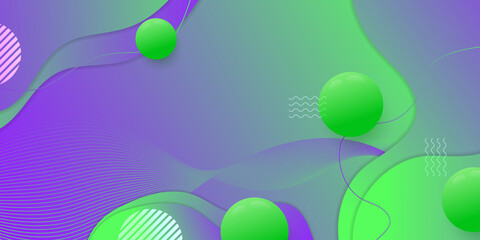 Abstract modern graphic element. Dynamical colored forms and waves. Gradient abstract banner with flowing liquid shapes. Template for the design of a website landing page or background
