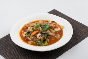 팔보채,중식,갈색,건강,고해상,달걀,면,블랙데이,스튜디오,실내,요리,음식,한국