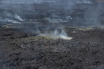 The lava field of Fagradalsfjall vocano, Iceland.