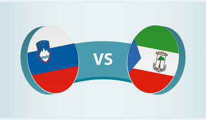 Slovenia versus Equatorial Guinea, team sports competition concept.