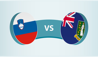 Slovenia versus British Virgin Islands, team sports competition concept.