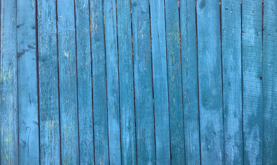 Fototapeta na wymiar Blue wooden background. Blue wooden texture. 