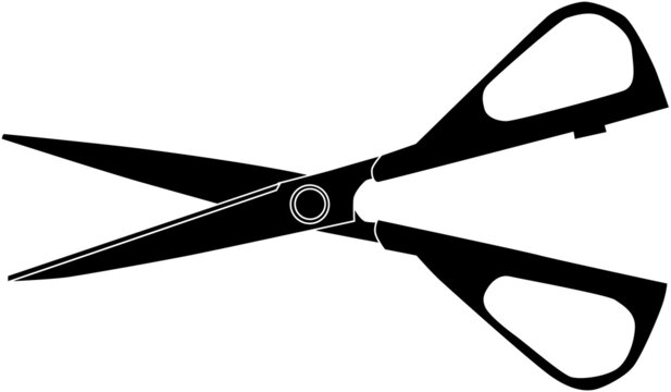 recommend clip art: 便利なハサミのシルエット