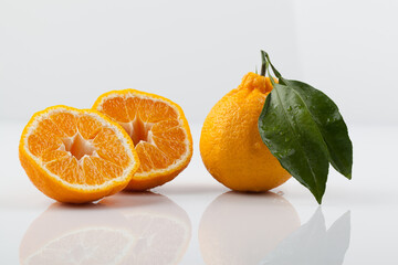 한라봉,고해상,과일,단면,비타민,사람없음,상큼함,스튜디오,신선,실내,오브젝트,주황색