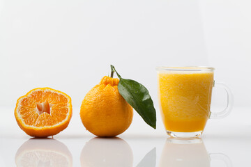 한라봉,고해상,과일,단면,비타민,사람없음,상큼함,스튜디오,신선,실내,오브젝트,주황색