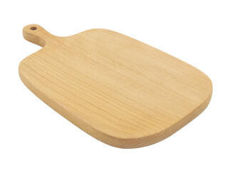Wooden board isolated on white background	