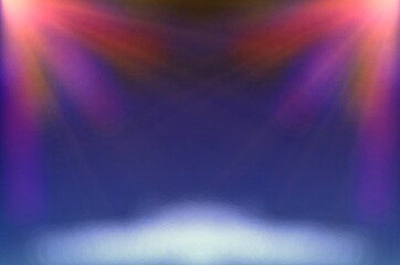 Spotlight Stage Background Illumination Light Abstract Illustration