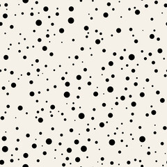 Vector seamless grainy pattern. Abstract background with freeform camouflage spots. Tiny rough organic spots. Monochrome noisy texture.