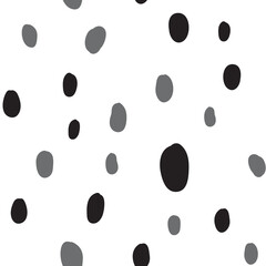 Hand drawn circles. Abstract geometric seamless pattern. Trendy texture. Background texture.