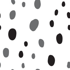 Hand drawn circles. Abstract geometric seamless pattern. Trendy texture. Background texture.