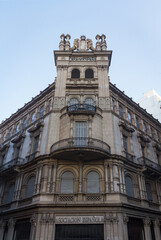 Fototapeta na wymiar Old Building of the Spanish Association in Rosario Argentina