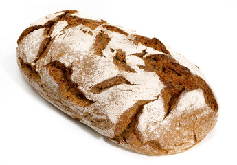 Classic German Bread on white Background - Isolated