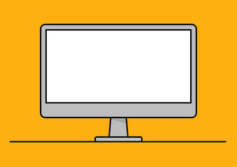 パソコン　スクリーン　画面　シンプル