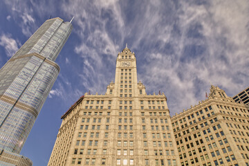 Fototapeta na wymiar Chicago Landmark During the Day