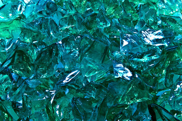 エメラルドグリーンのキラキラ背景