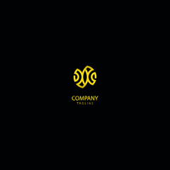 The leaf monogram logo with gold color means luxurious and elegant health services, premium level residences.