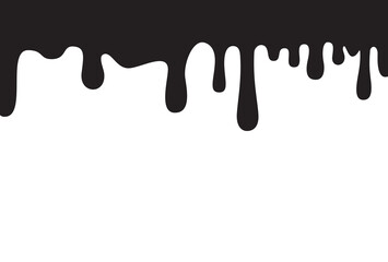 Paint drip set isolated on white background. Paint drip for web site, wallpaper, poster, placard and cover. Paint drip vector illustration